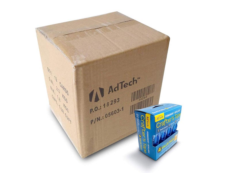 AdTech Glue Runner For Scrapbooking Supplies, case pack, Clear 4 Count (Pack of 12) cartridges,05603-CASE - Image 2